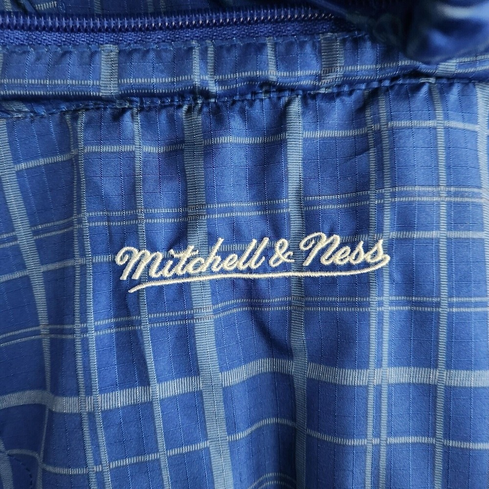 Mitchell & Ness LA Dodgers Jacket 4XL Blue Grid Plaid Windbreaker MLB Vtg Vibe‎ - Picture 7 of 16